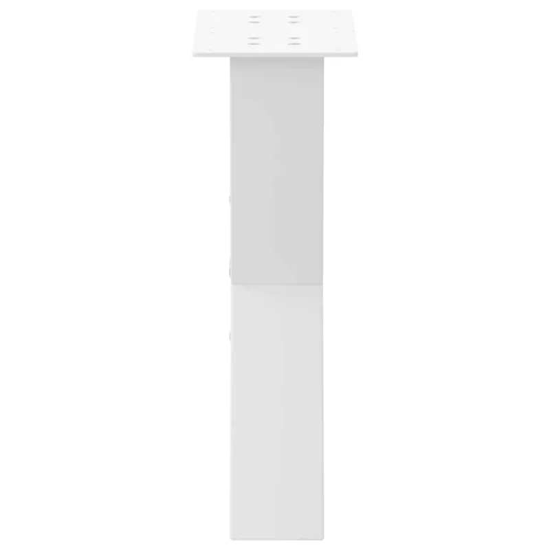 Kavos staliuko kojelės, X formos, 2 vnt., baltos, 28x(42-43) cm, plienas
