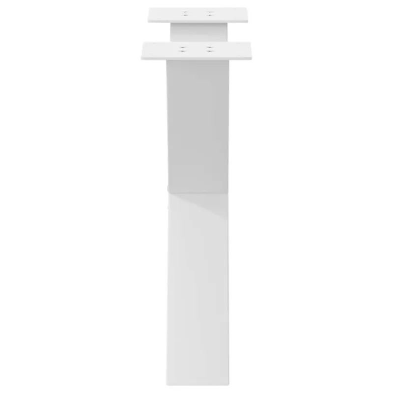 Kavos staliuko kojelės, 2 vnt., baltos, 60x(42-43) cm, plienas, X formos