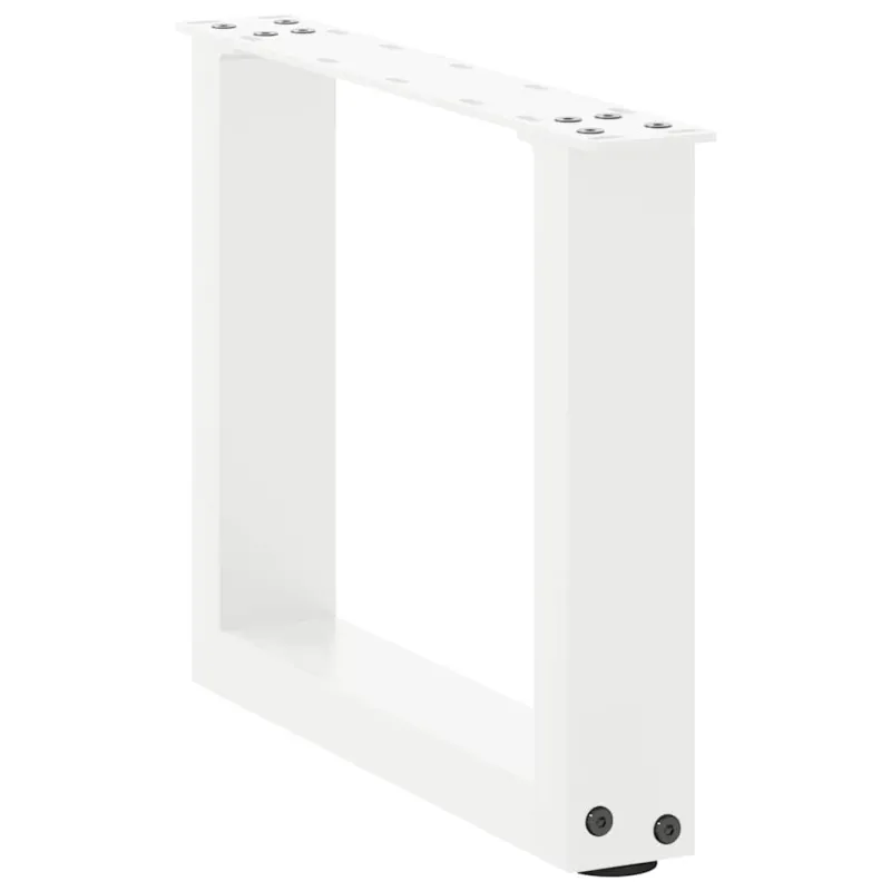 Kavos staliuko kojelės, 2 vnt., baltos, 40x(30-31) cm, plienas, U formos