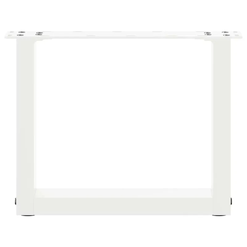 Kavos staliuko kojelės, 2 vnt., baltos, 40x(30-31) cm, plienas, U formos