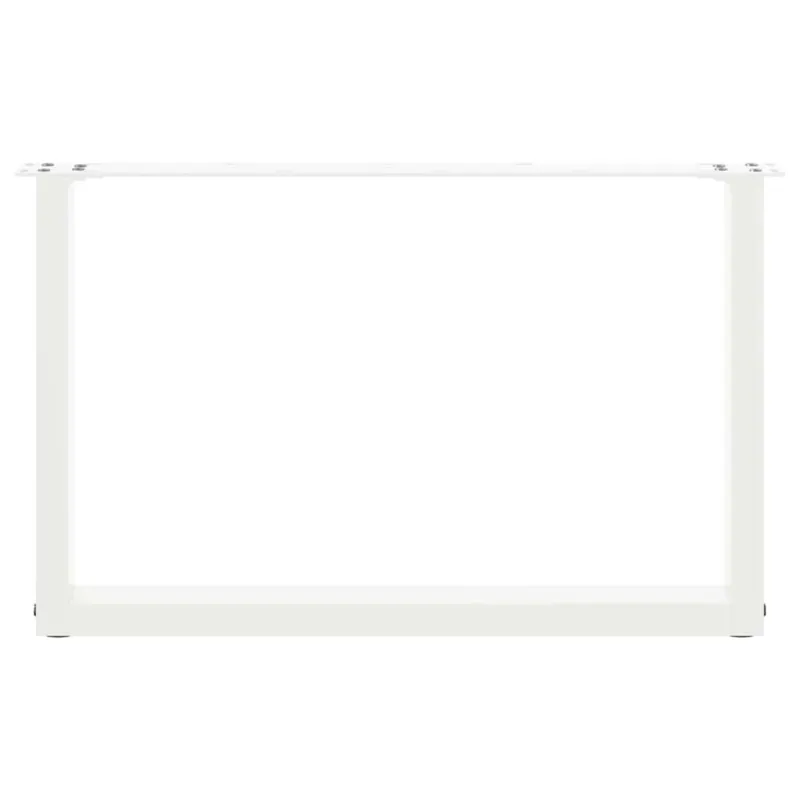 Kavos staliuko kojelės, 2 vnt., baltos, 70x(42-43) cm, plienas, U formos