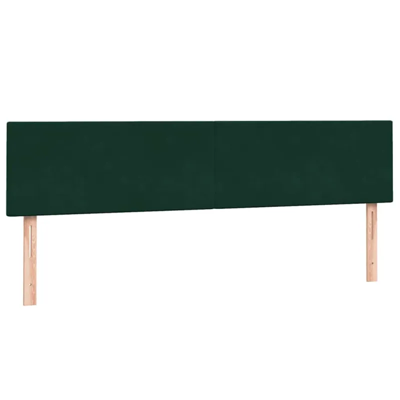 Lova su spyruoklėmis ir čiužiniais, tamsiai žalios, 180x220 cm