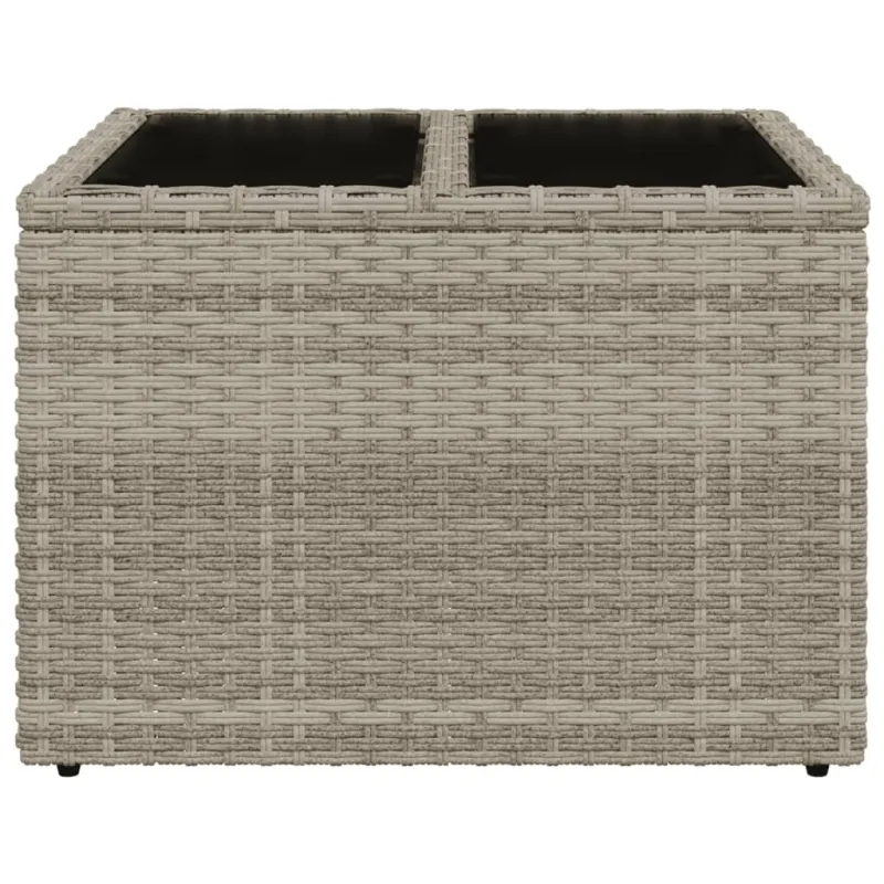 Sodo pöytätaso, vaaleanharmaa, 55x55x37cm, polyrattana