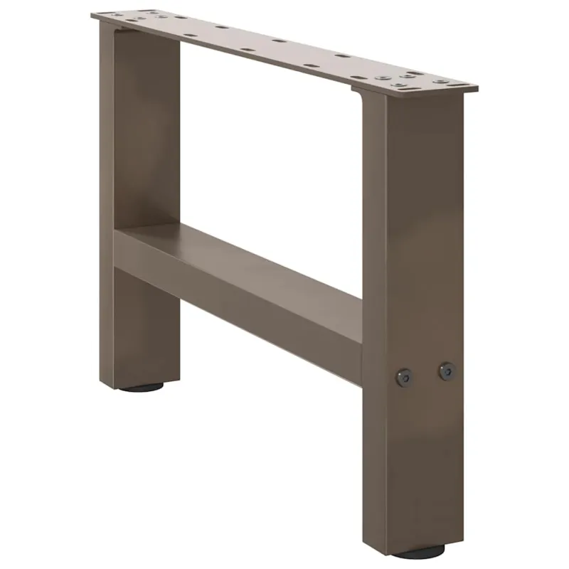 Kavos staliuko kojelės, 2 vnt., 50x(30-31) cm, natūralus plienas
