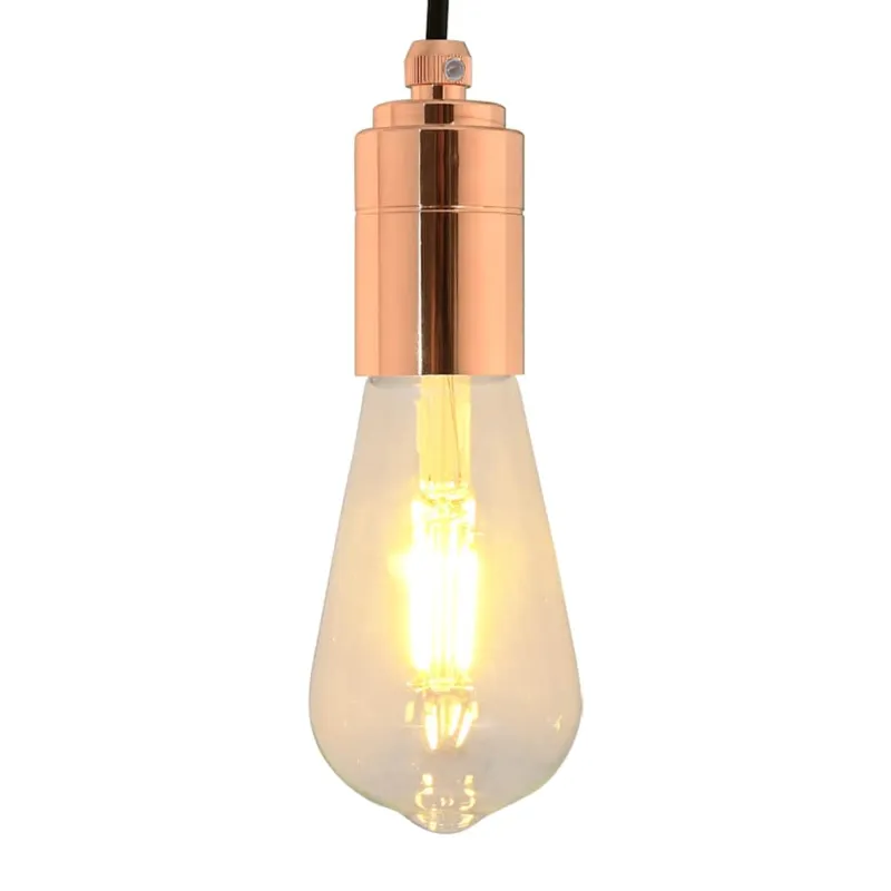 lempų laikikliai 2 vnt Rose Gold E27