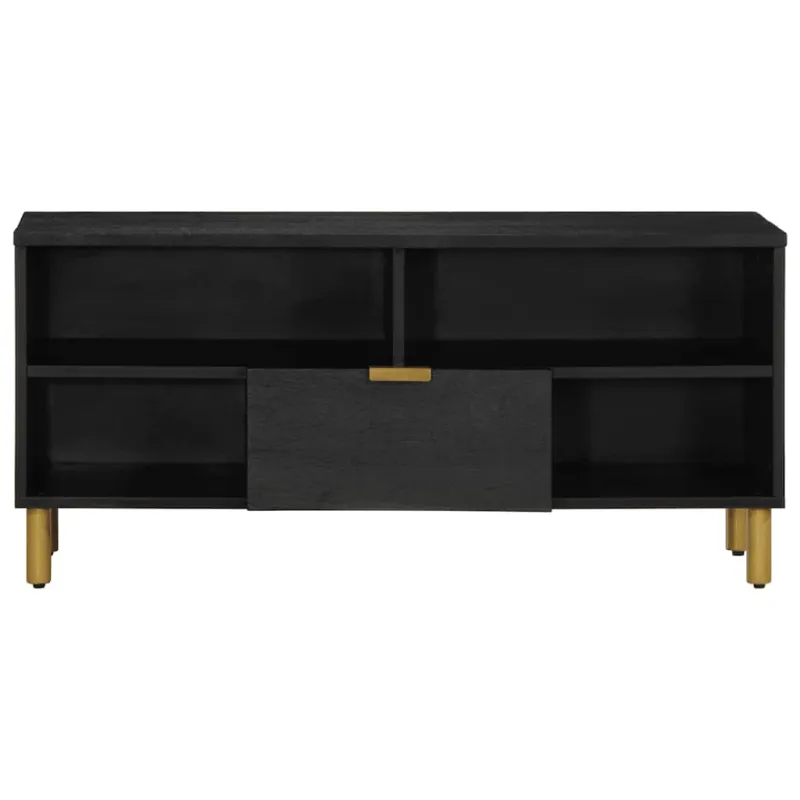 televizoriaus spintelė Juoda 100x33x46 cm Engineered Wood