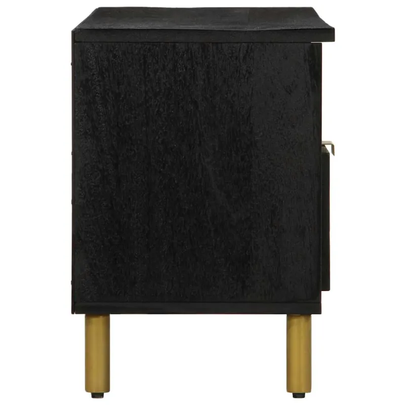 televizoriaus spintelė Juoda 100x33x46 cm Engineered Wood
