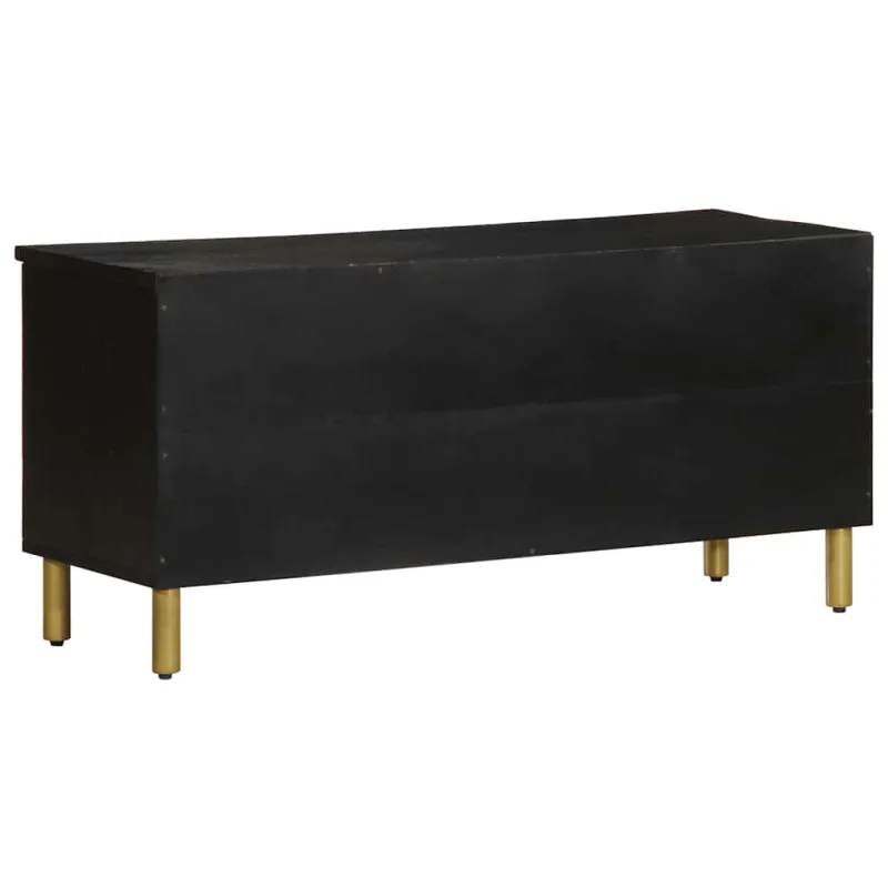 televizoriaus spintelė Juoda 100x33x46 cm Engineered Wood