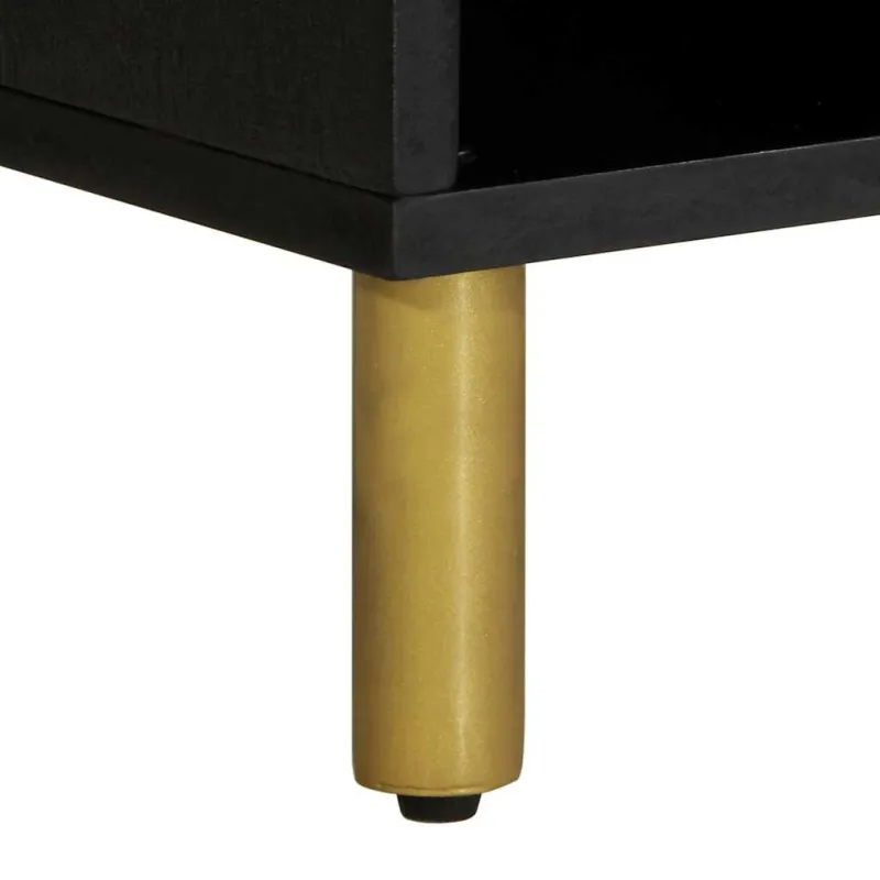 televizoriaus spintelė Juoda 100x33x46 cm Engineered Wood
