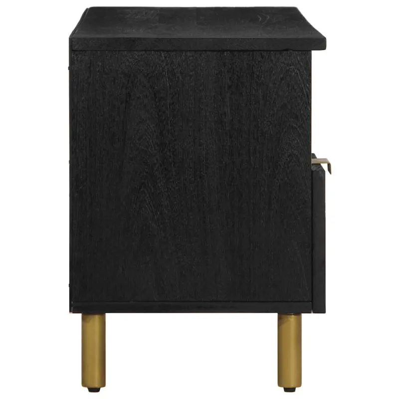 televizoriaus spintelė Juoda 100x33x46 cm Engineered Wood