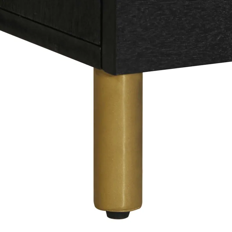 televizoriaus spintelė Juoda 100x33x46 cm Engineered Wood