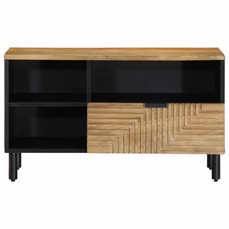 televizoriaus spintelė Ruda 80x33x46 cm Medžio masyvo Mango