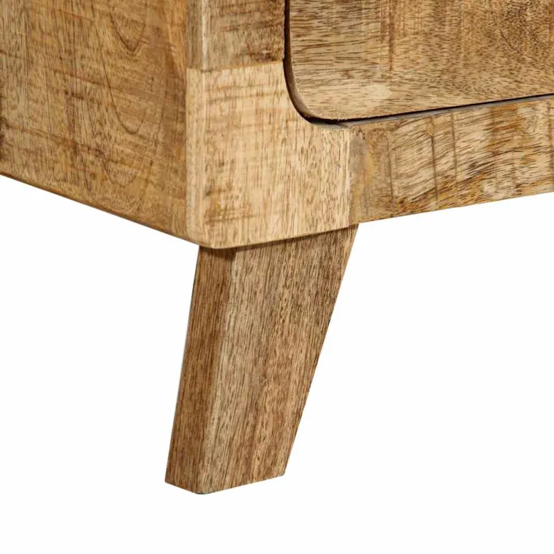 naktinė spintelė 2 vnt 40x32x46 cm medžio masyvo grubus mango