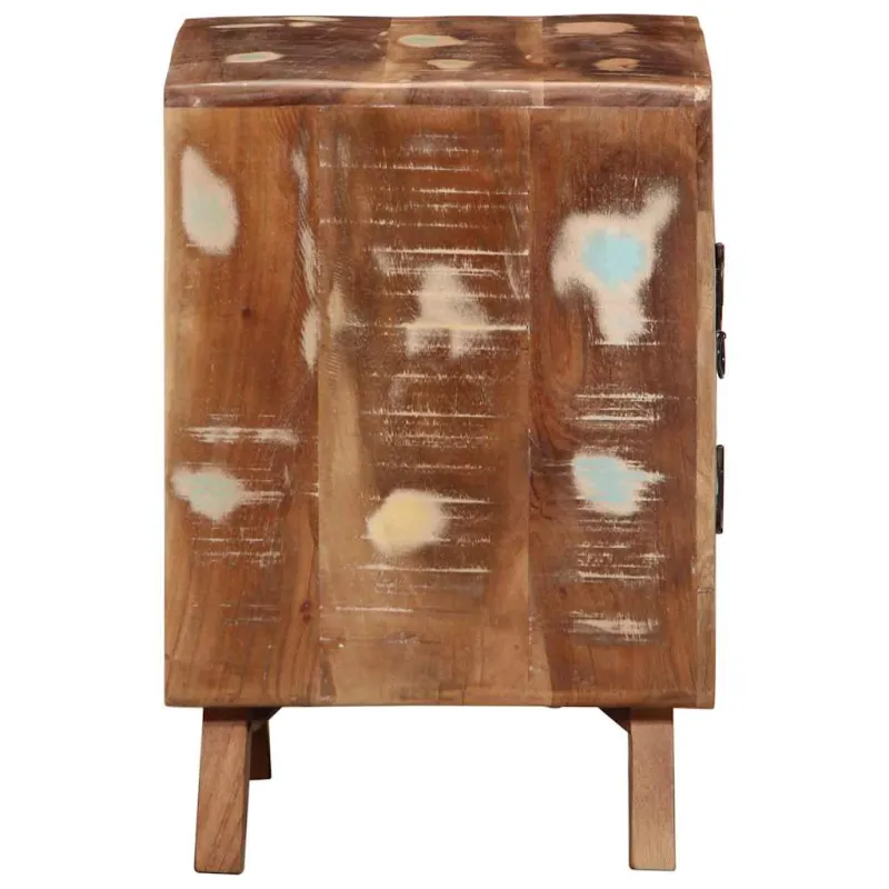 naktinė spintelė 2 vnt 40x32x46 cm perdirbta medžio masyvo