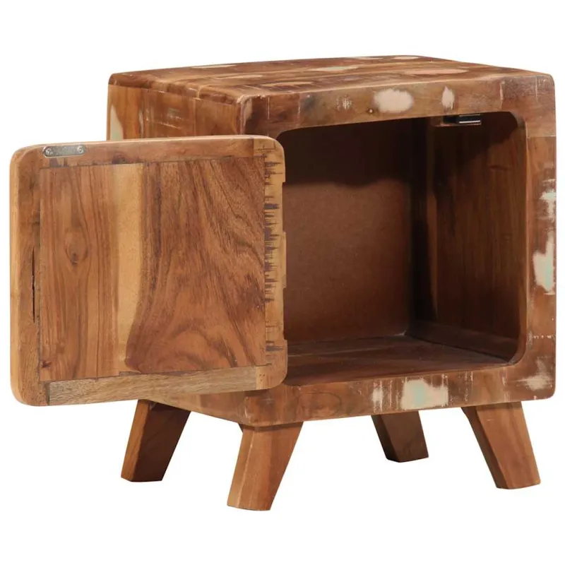 naktinė spintelė 2 vnt 40x32x46 cm perdirbta medžio masyvo