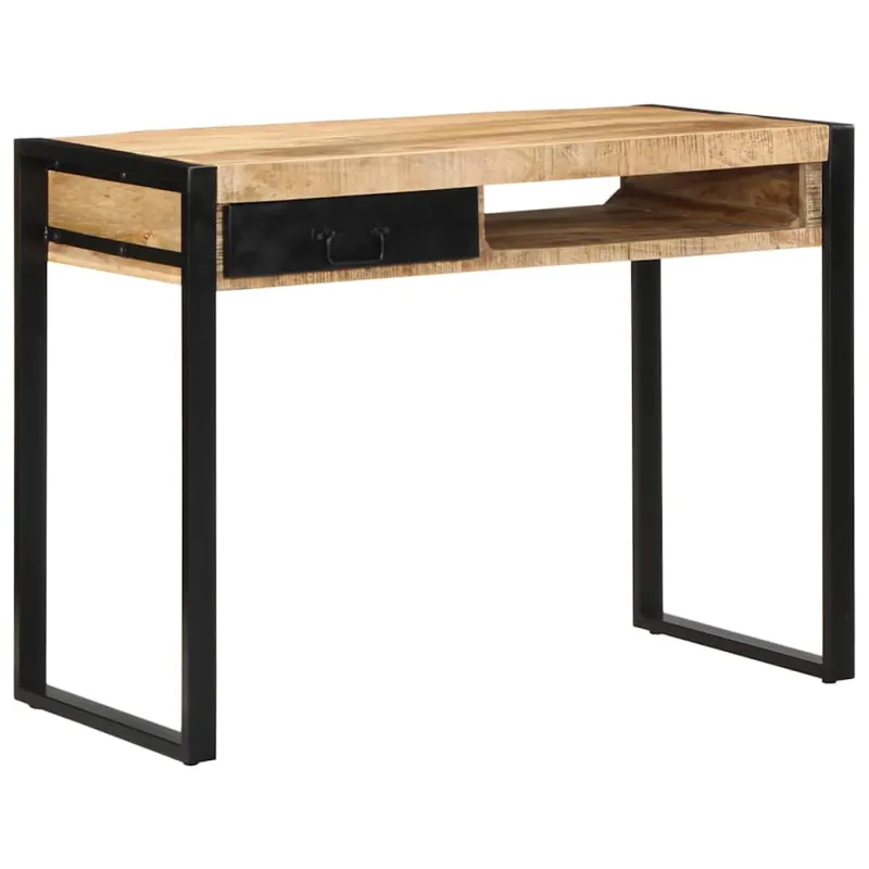 Rašomasis stalas 100x50x75 cm Masyvus neapdorotas medis Mango