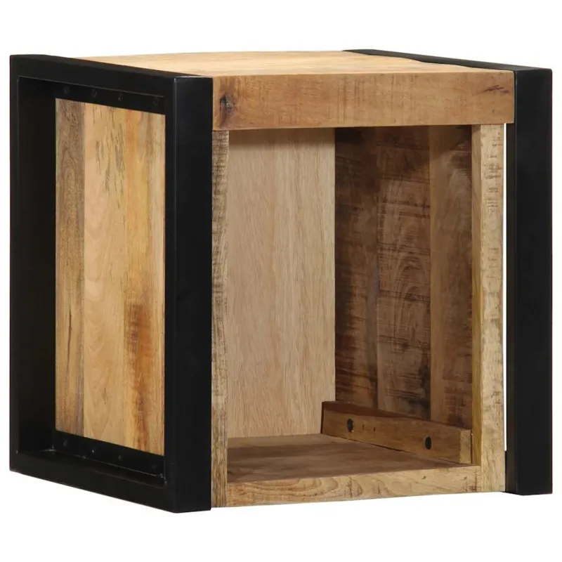 lovos spintelės 2 vnt 40x35x40cm masyvo neapdoroto medžio mango