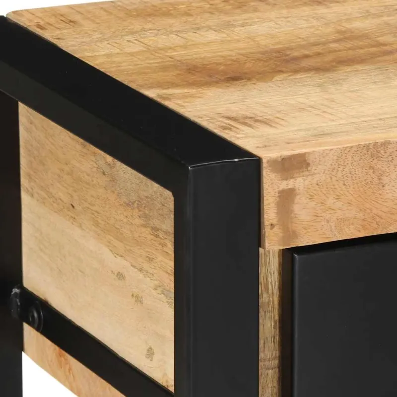 konsolinis stalas 100x35x75 cm Tvirtas neapdorotas medis Mango