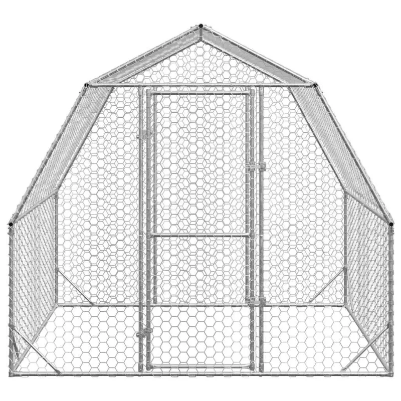 Vištienos bėgimas, 2,5x2x2,25m, galvanizuotas plienas