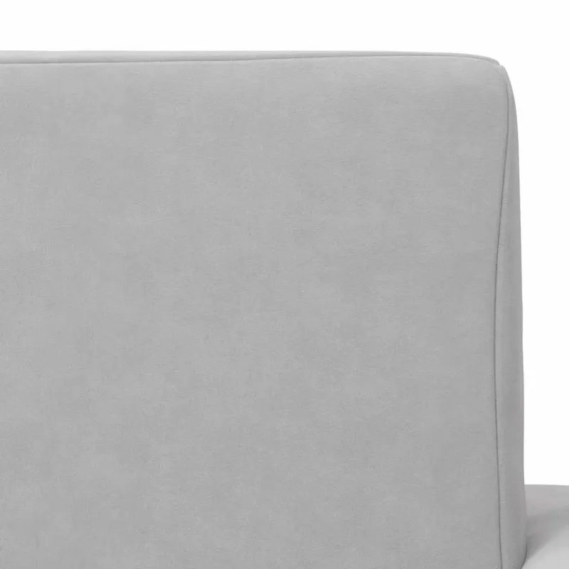 Vaikiška sofa-lova, šviesiai pilkos spalvos, minkštas pliušas