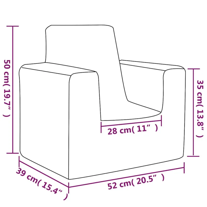 Vaikiška sofa, kreminės spalvos, minkštas pliušas