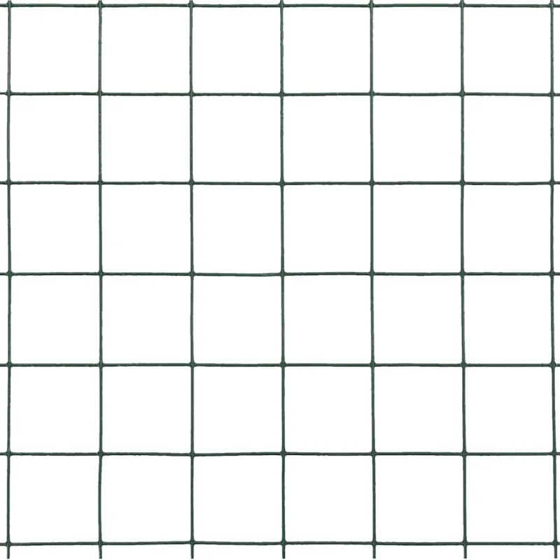 Vielos tinklas su PVC danga, žalias, 10x0,5m