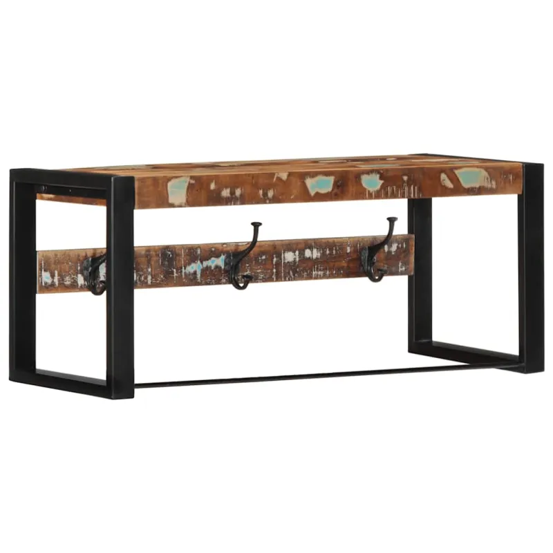 Paltų kabykla Daugiaspalvė 80x35x35cm Regeneruota medžio masyva