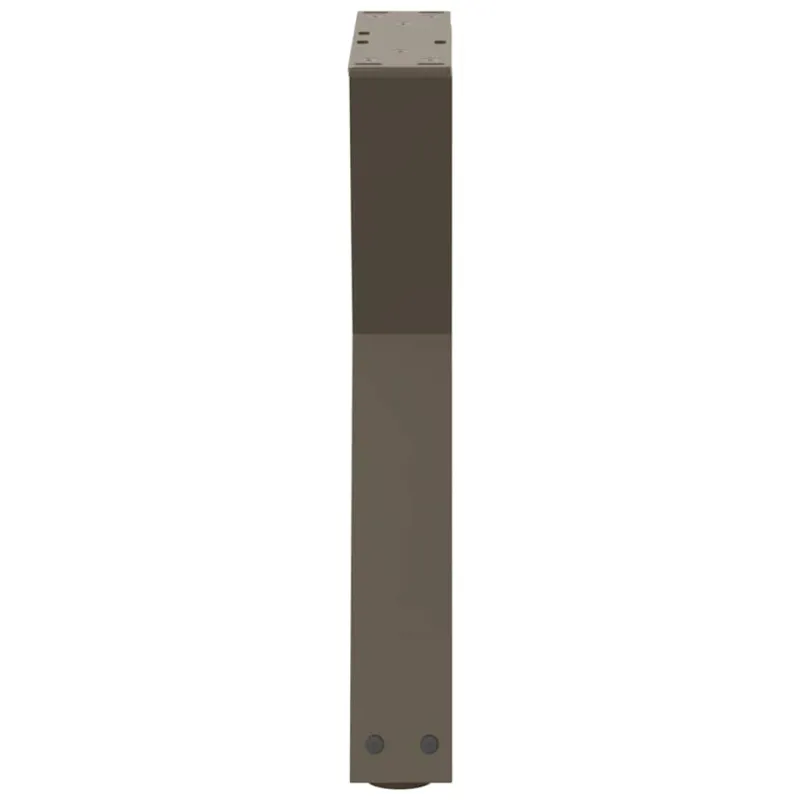 Kavos staliuko kojelės, 2 vnt., natūralus plienas, 38x(42-43,3) cm, plienas