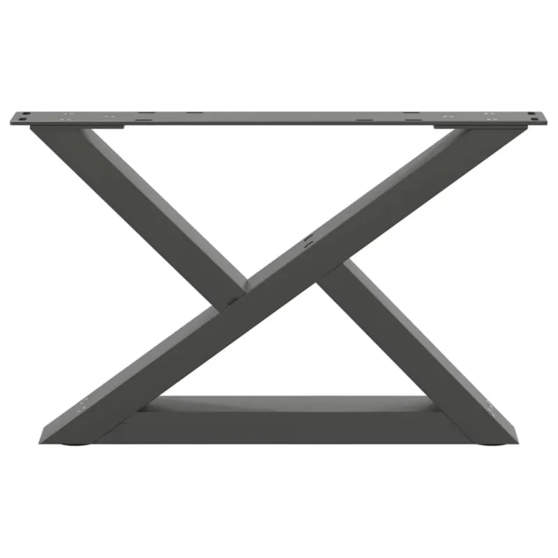 Kavos staliuko kojos, 2 vnt., antracito spalvos, 50x(30-31,3) cm, plienas