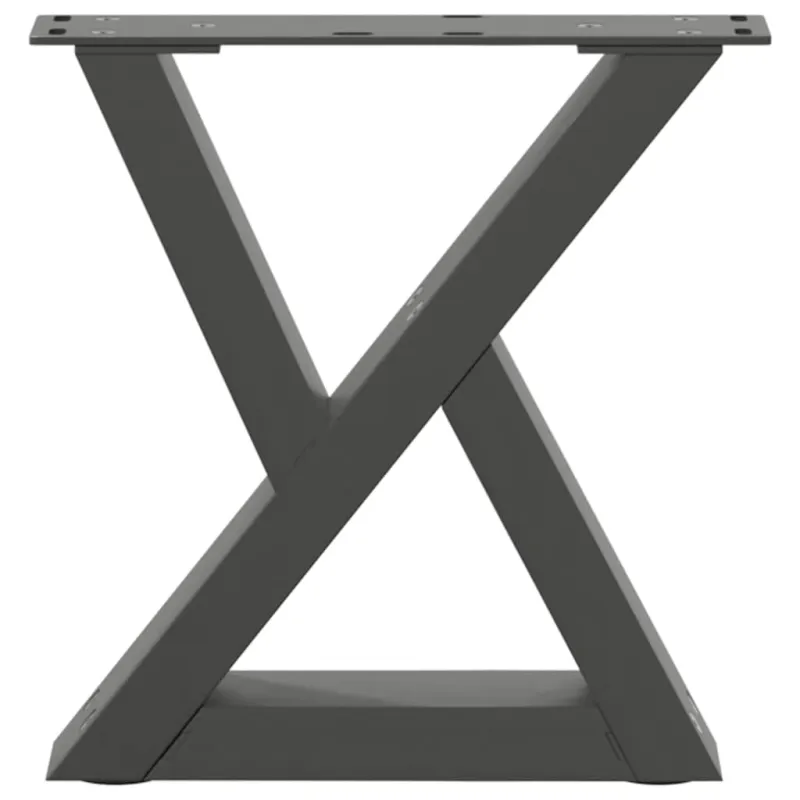 Kavos staliuko kojos, 2 vnt., antracito spalvos, 30x(30-31,3) cm, plienas
