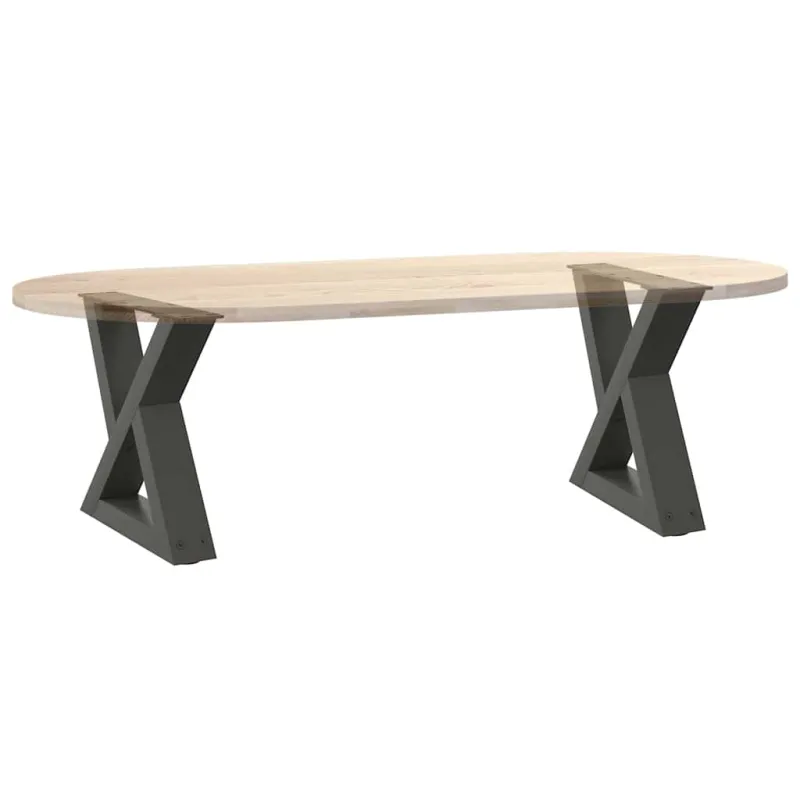 Kavos staliuko kojos, 2 vnt., antracito spalvos, 30x(30-31,3) cm, plienas