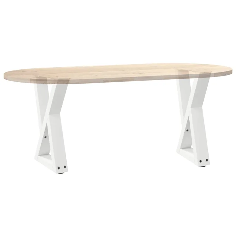 Kavos staliuko kojelės, 2 vnt., baltos, 38x(42-43,3) cm, plienas
