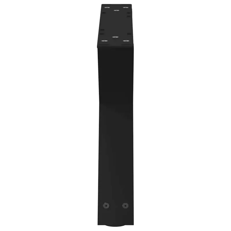Kavos staliuko kojelės, 2 vnt., juodos, 50x(30-31,3) cm, plienas