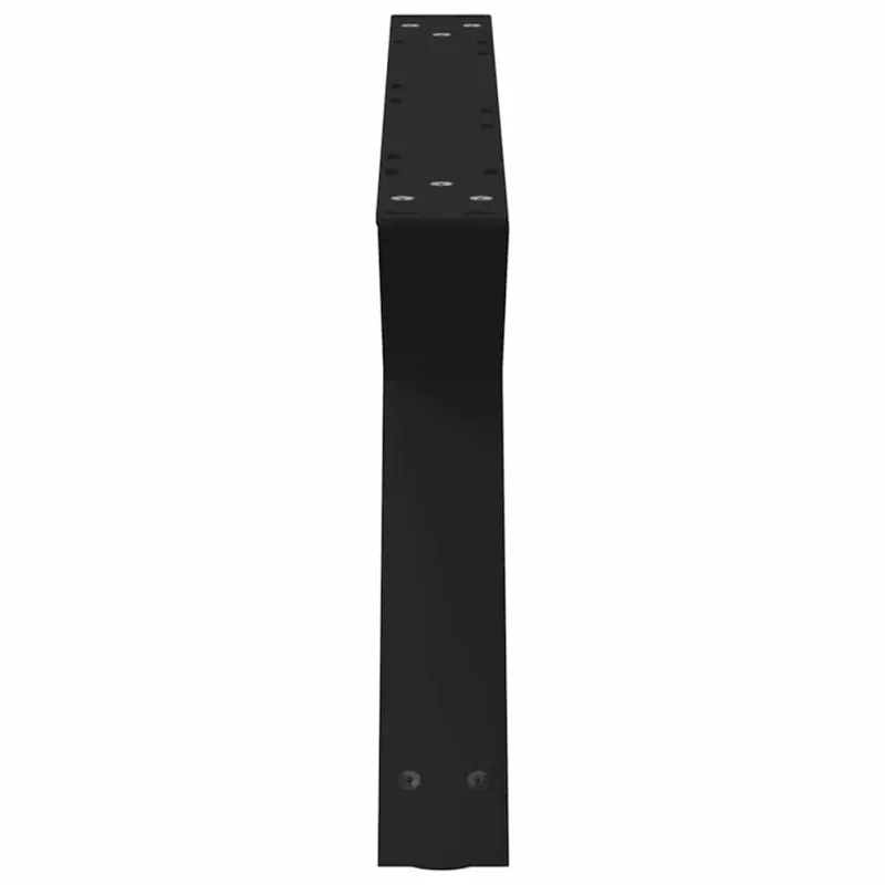 Kavos staliuko kojelės, 2 vnt., juodos, 70x(30-31,3) cm, plienas