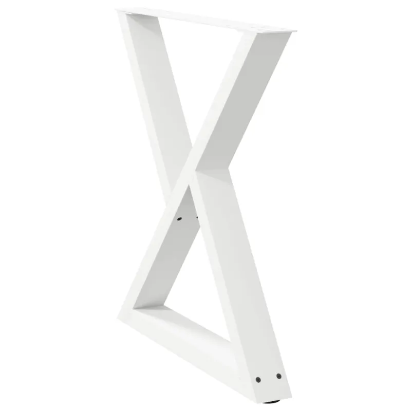 Valgomojo stalo kojos, 2 vnt., baltos, 80x(72-73,3) cm, plienas