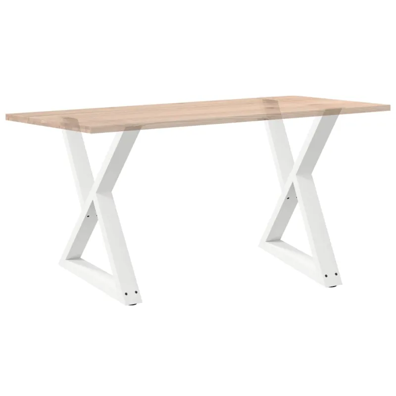 Valgomojo stalo kojos, 2 vnt., baltos, 80x(72-73,3) cm, plienas