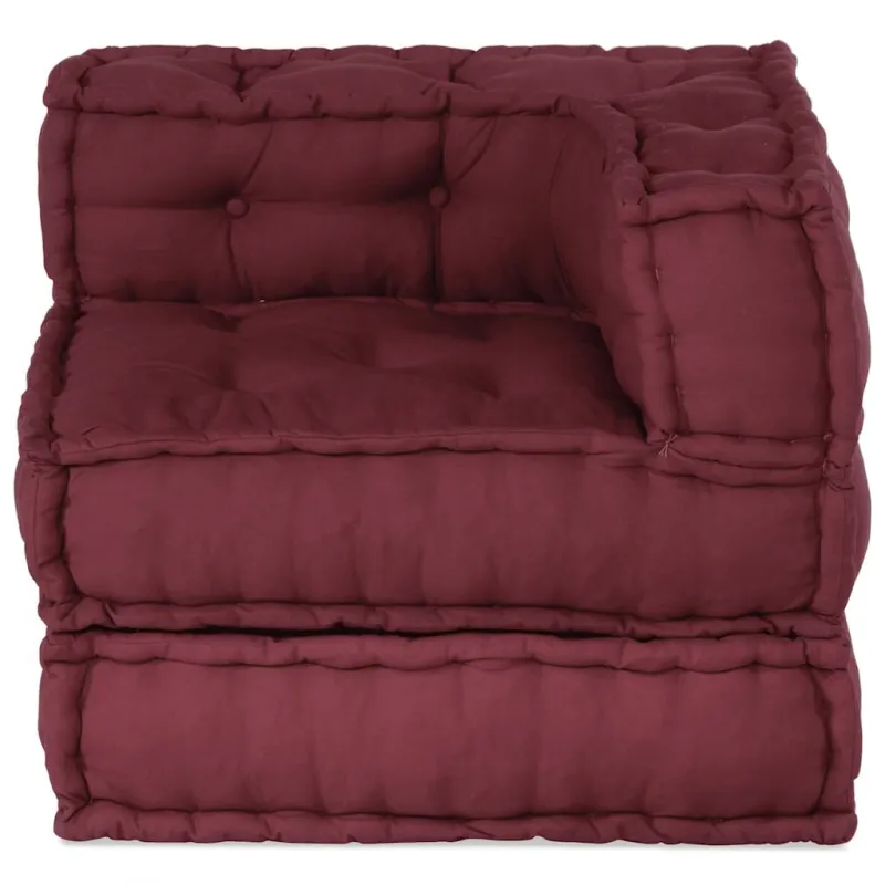 Modulinė sofa, kaštoninės spalvos, 70x70x54 cm, audinys