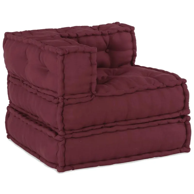 Modulinė sofa, kaštoninės spalvos, 70x70x54 cm, audinys