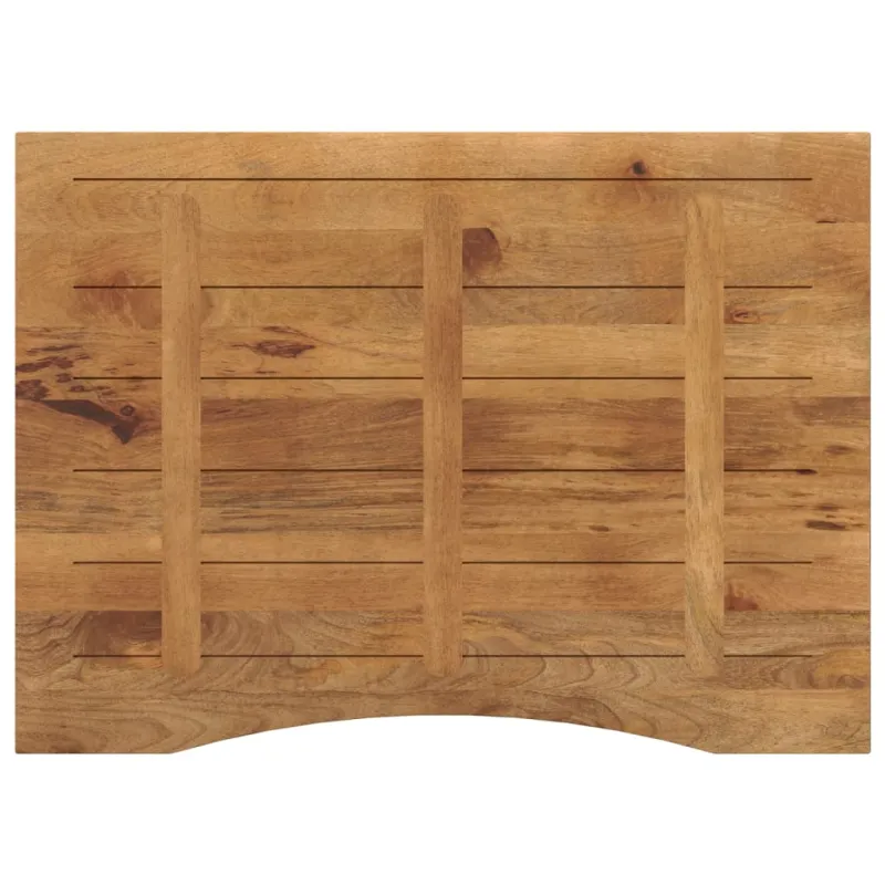 stalviršis su išlenkta 110x80x2,5 cm medžio masyvo grubus mango