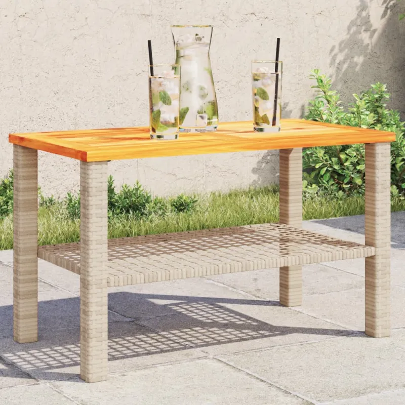 Sodo pöytätaso, hiekka, 70x38x42cm, polyrataska/akasiapuu