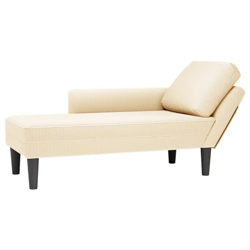 Poilsio sofa su pagalvės kreminiu velveto audinys