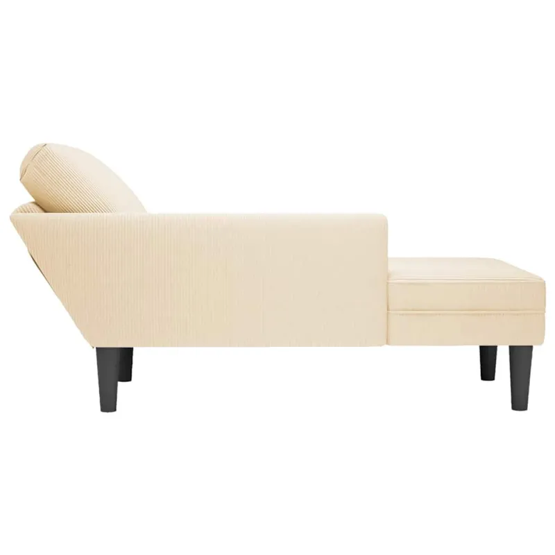 Poilsio sofa su pagalvės kreminiu velveto audinys