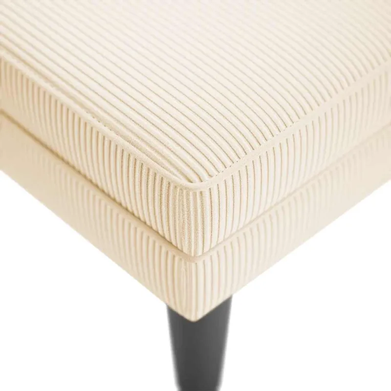 Poilsio sofa su pagalvės kreminiu velveto audinys