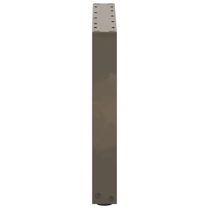 Kavos staliuko kojelės, U formos, 2 vnt., natūralus plienas, 50x(42-43) cm, plienas