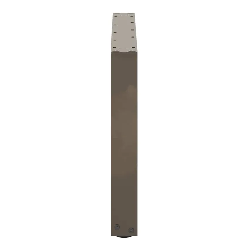 Kavos staliuko kojelės, U formos, 2 vnt., natūralus plienas, 70x(42-43) cm, plienas