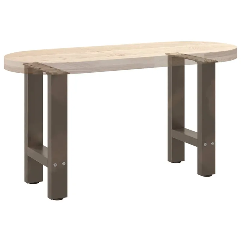 Kavos staliuko kojelės, 2 vnt., 28 x (42-43) cm, natūralus plienas
