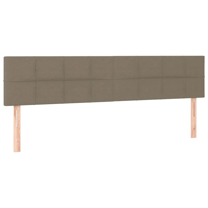 Osmanų lovos rėmas su čiužiniais, taupe, 180x200cm, audinys