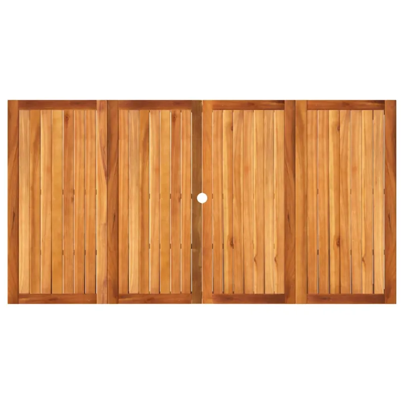 Sodo pöytätaso, hiekka, 180x90x75cm, polyrattana/akasiapuu