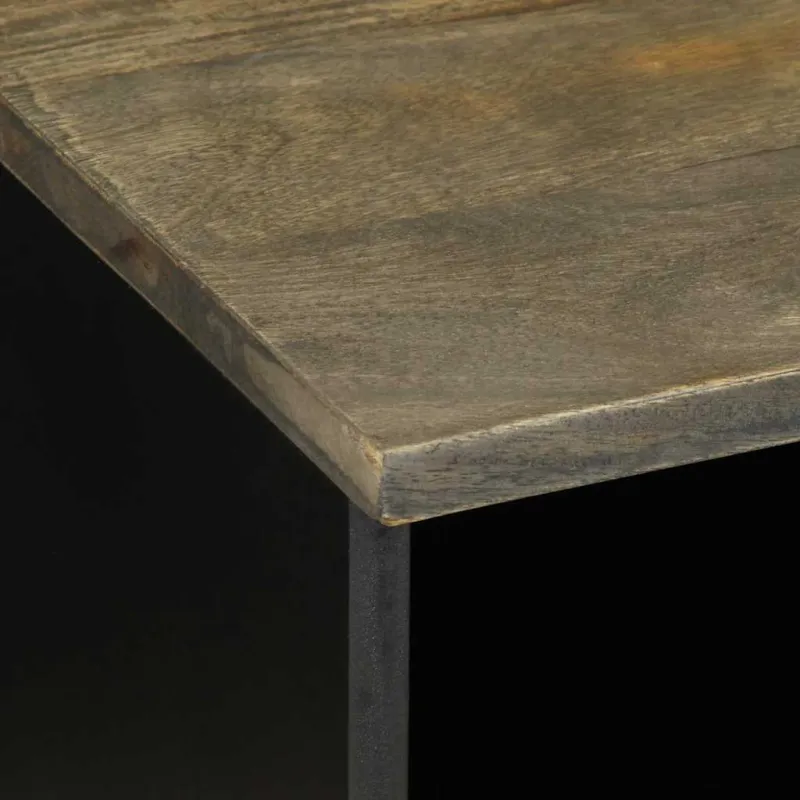 Televizoriaus spintelė, juoda, 100x33x46cm, mango masyvas