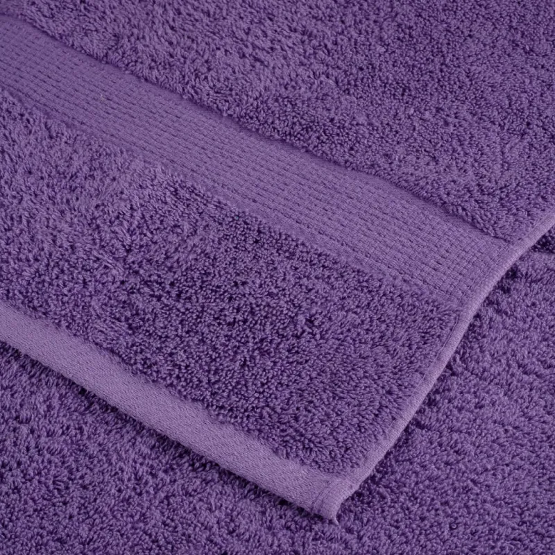 Aukščiausios kokybės svečių rankšluosčiai SOLUND, 2 vnt., violetiniai, 30x50 cm, 600 g/m²
